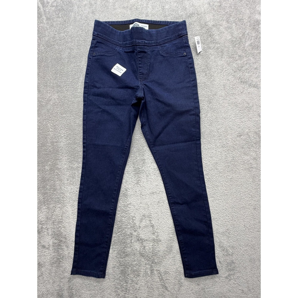 Old Navy Jeans Womens 6 Short Petites Blue Dark Wash Super Skinny Mid Rise Denim